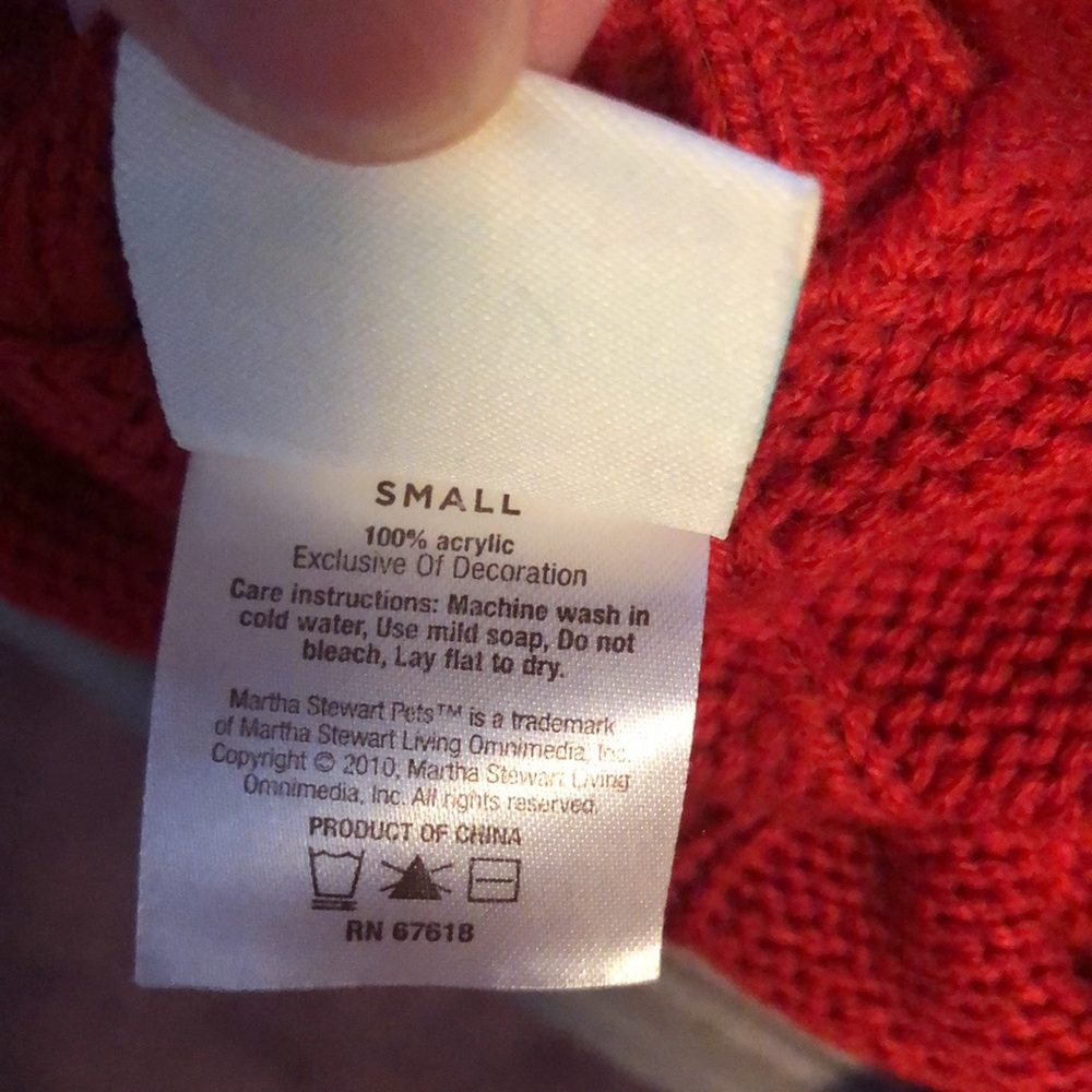 Set of (2) Doggie 🐶 Sweaters from Martha Stewart & Target - Picture 6 of 11